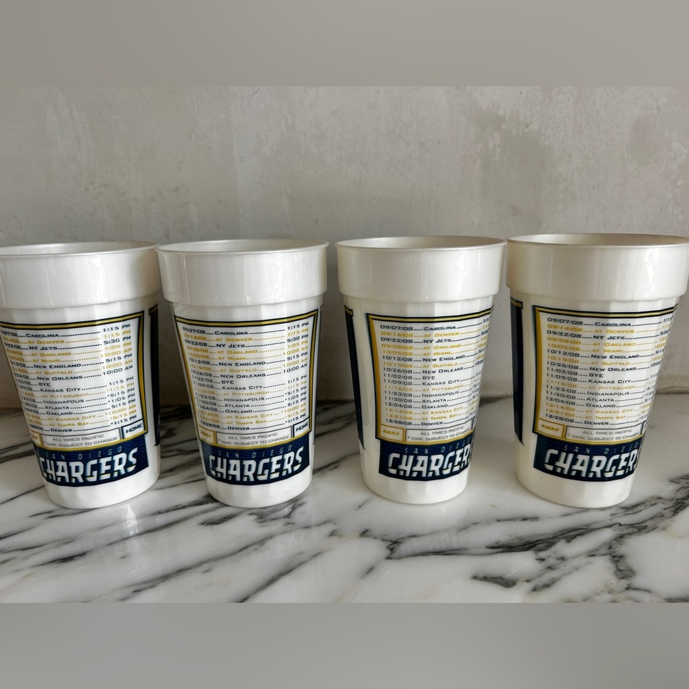 ⚡️San Diego Chargers 2008 NFL Gameday Cups - Picture 2 of 6